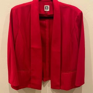 Anne Klein - Red Blazer; US L